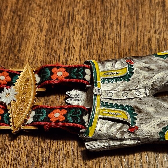 VINTAGE 1980 4 Service Battalion Medal Lederhosen German - Picture 4 of 5